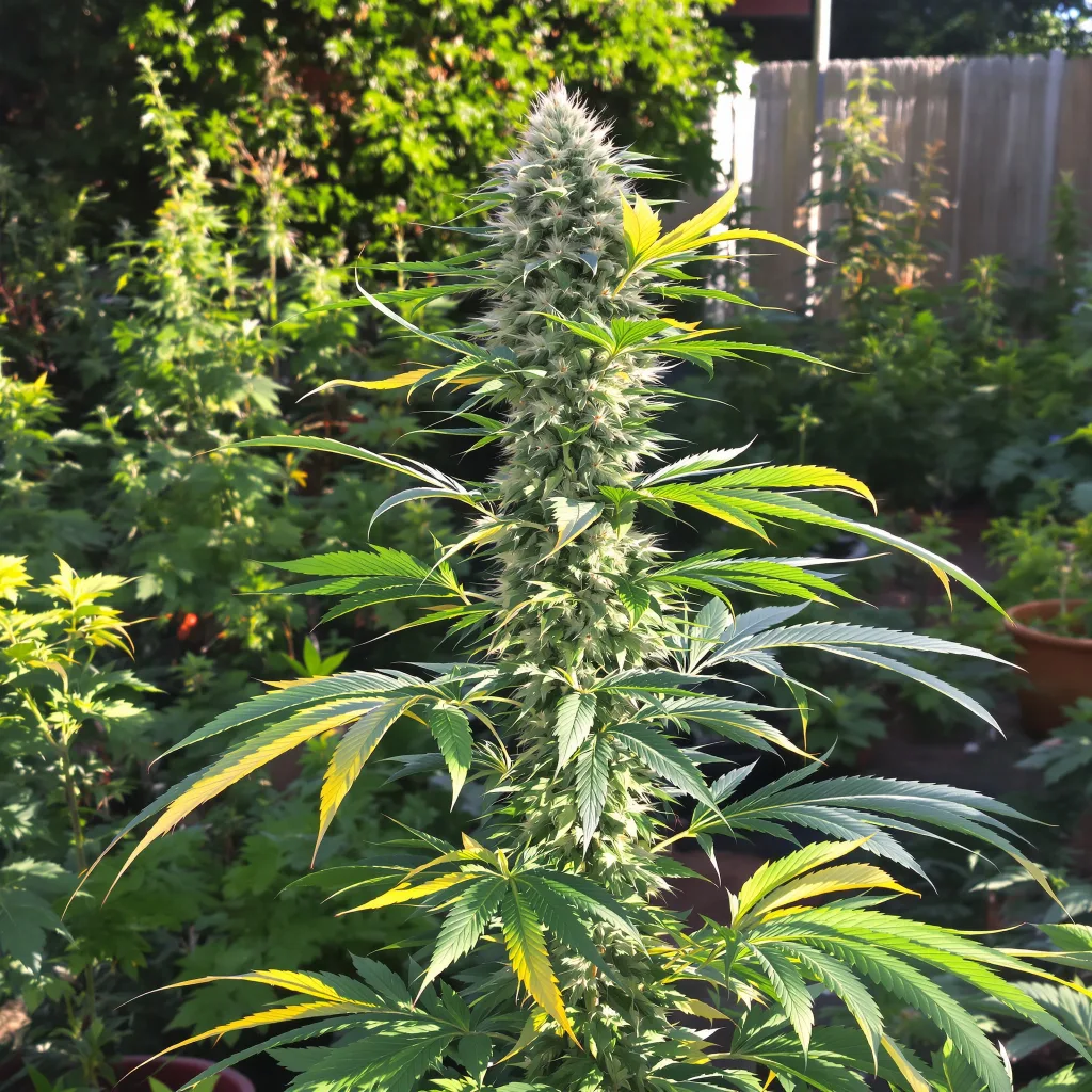 Euforia 20% indica / 80% sativa flower with visible trichomes