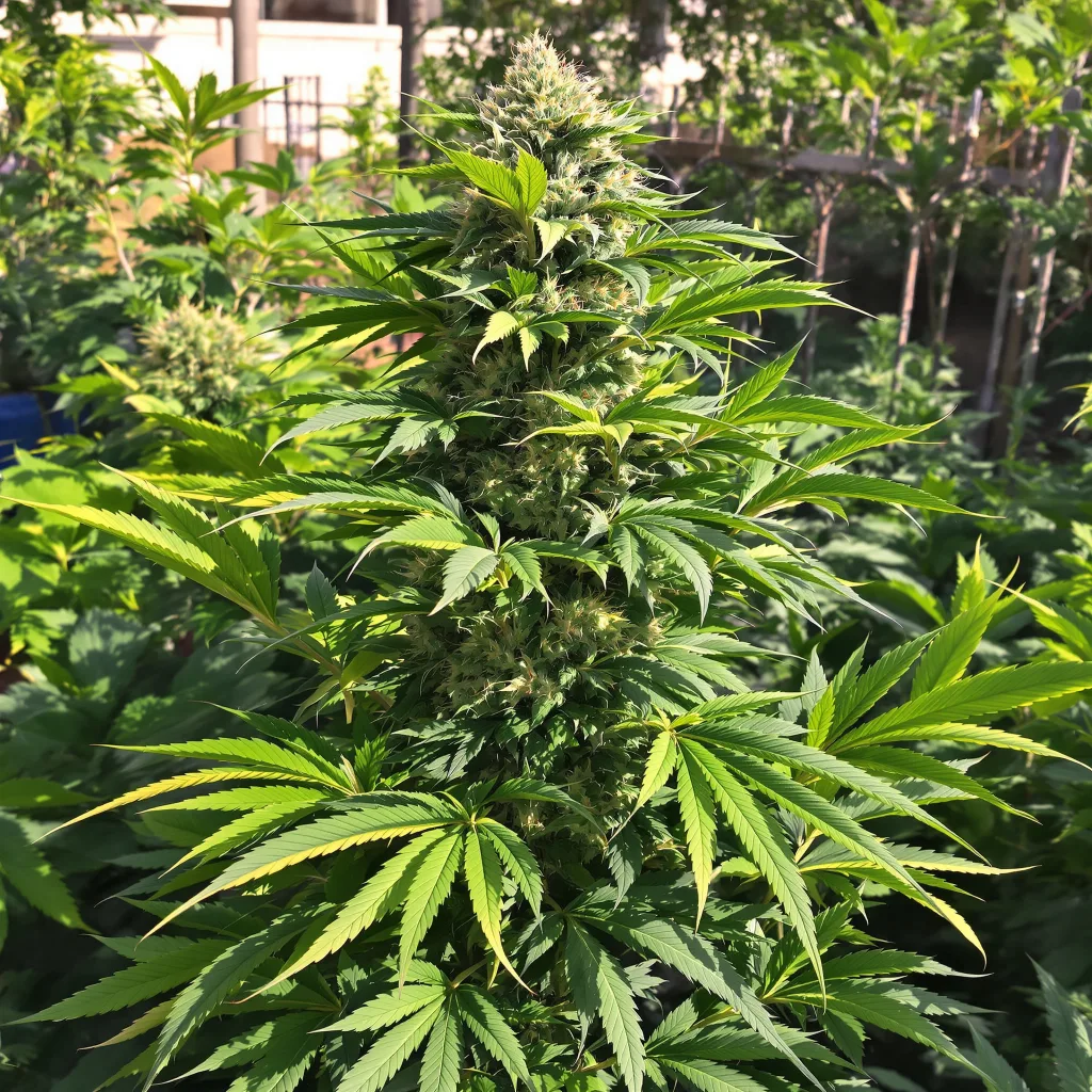 Everlast 80% indica / 20% sativa flower with visible trichomes