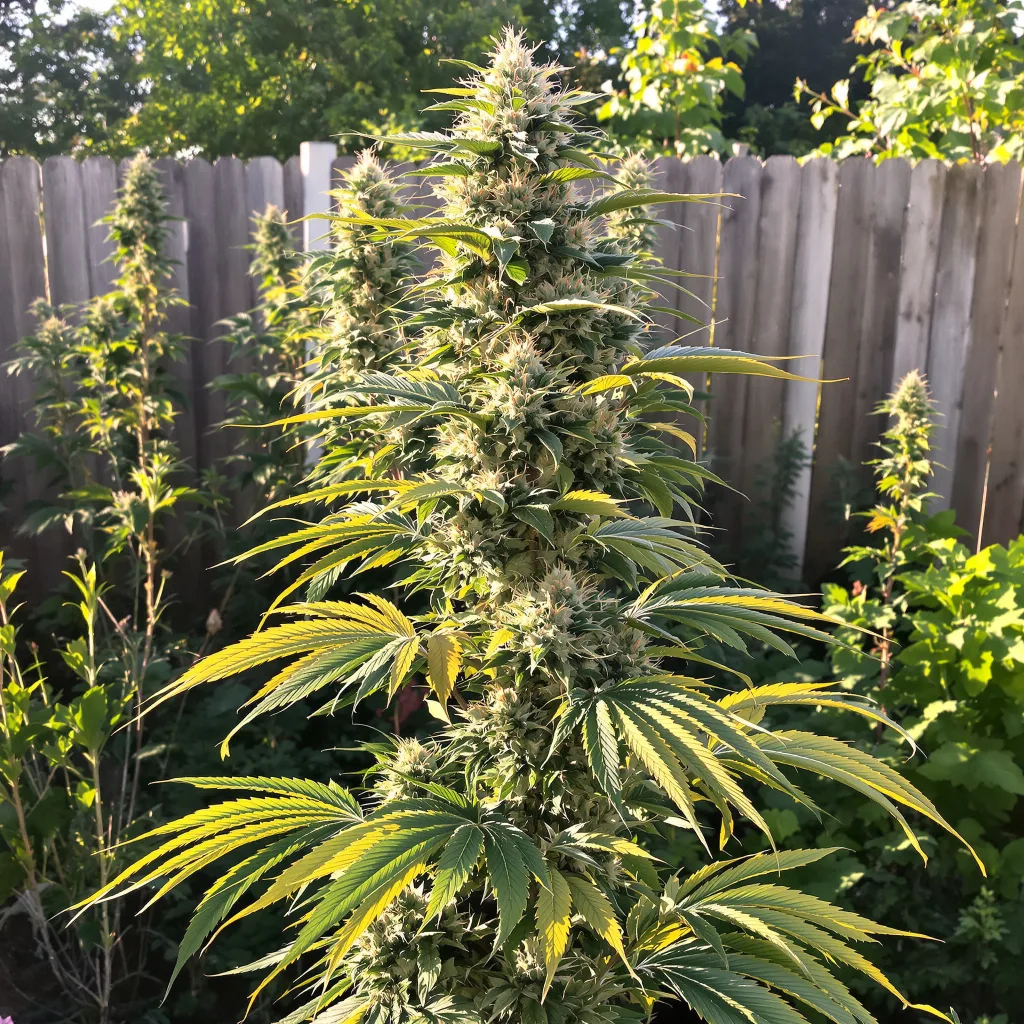 Exodus Cheese 50% indica / 50% sativa flower with visible trichomes