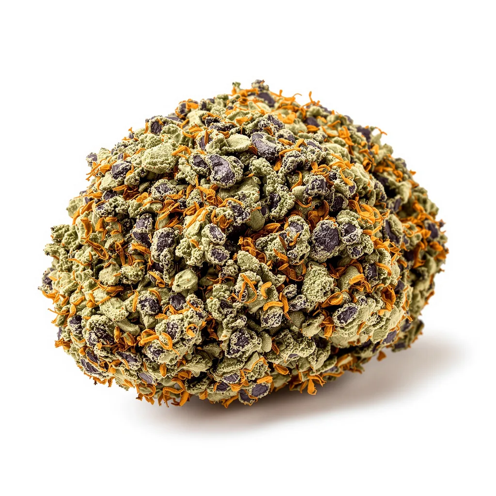 Fat Purple cannabis plant in flowering stage — 60-100 cm autoflower