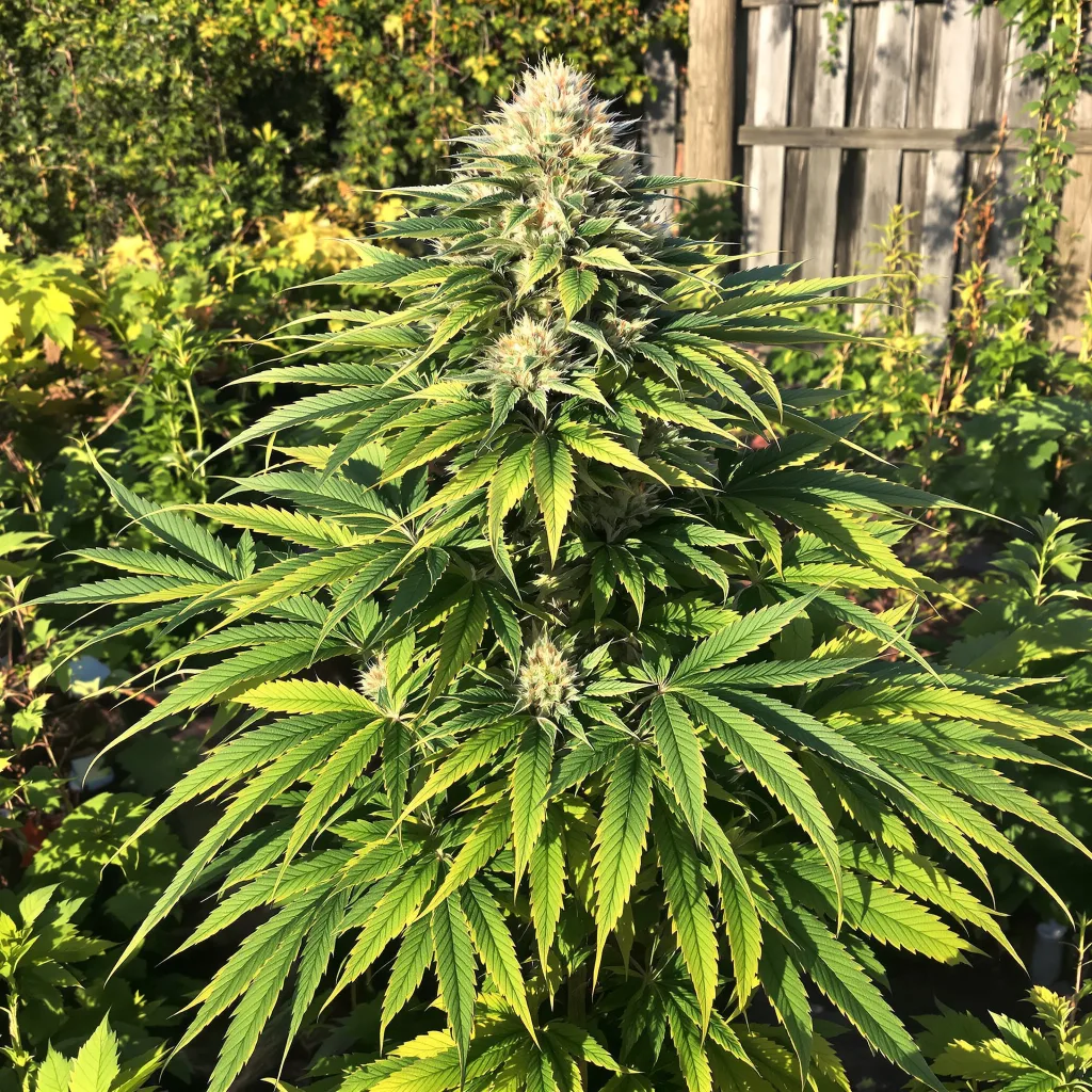 FPOG 69% indica / 31% sativa flower with visible trichomes