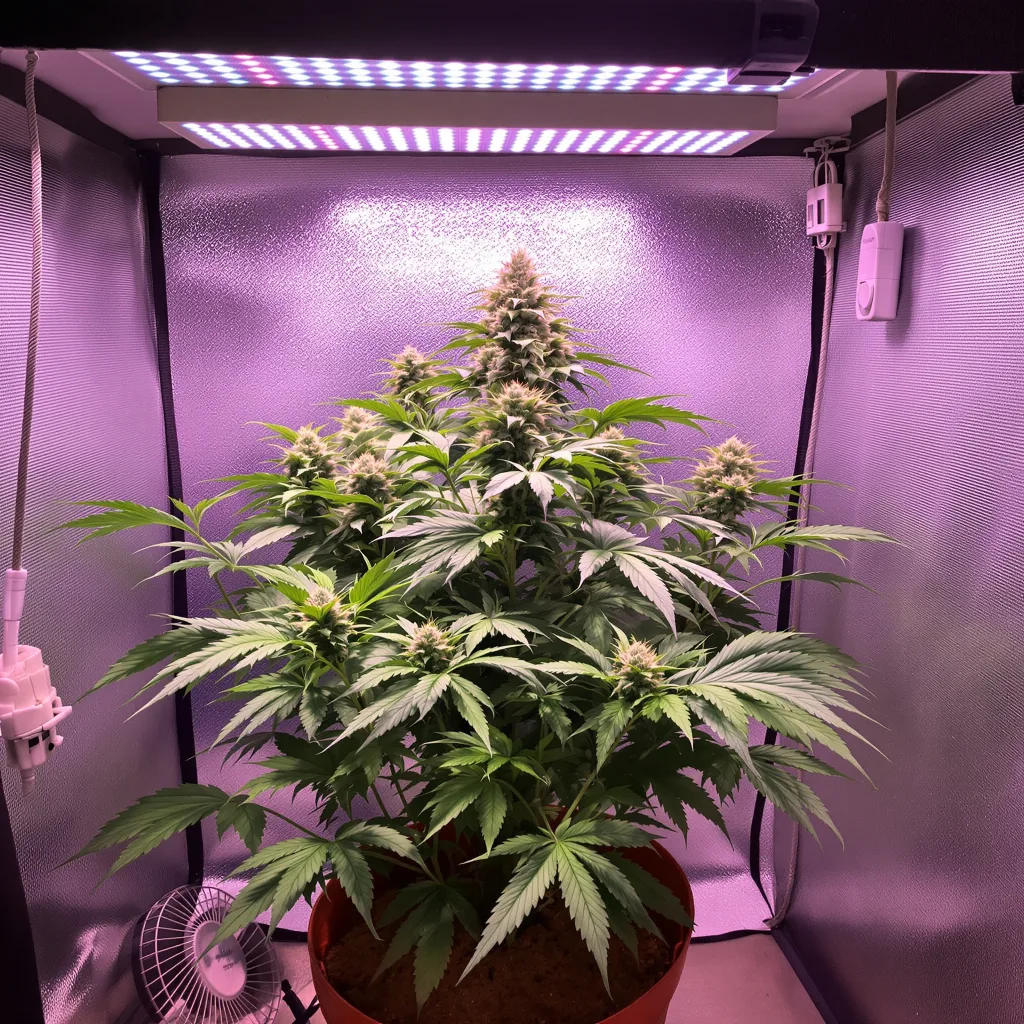FPOG 69% indica / 31% sativa flower with visible trichomes