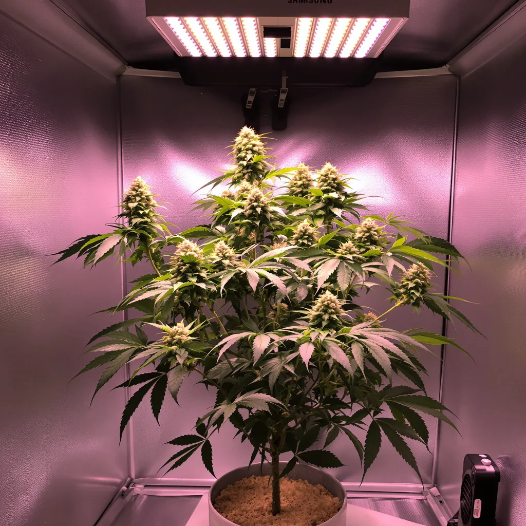 Frida 83% indica / 17% sativa flower with visible trichomes