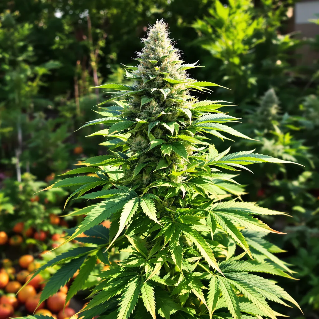 Frida 83% indica / 17% sativa flower with visible trichomes