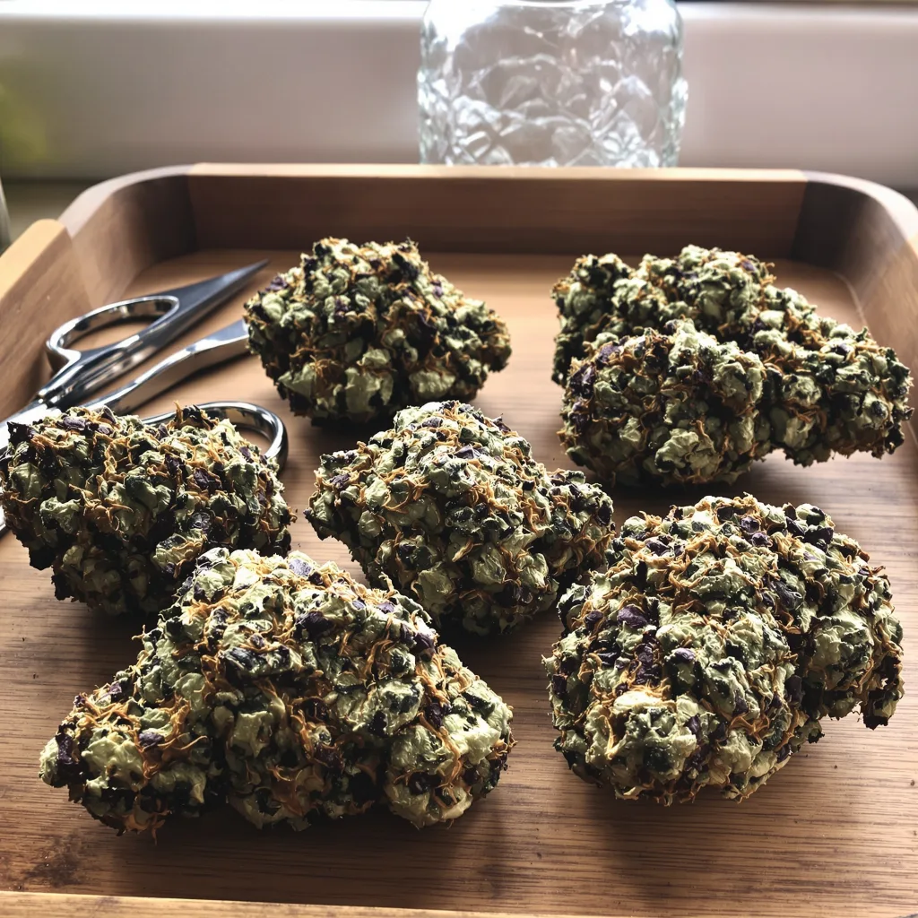 Fruit 78% indica / 22% sativa flower with visible trichomes