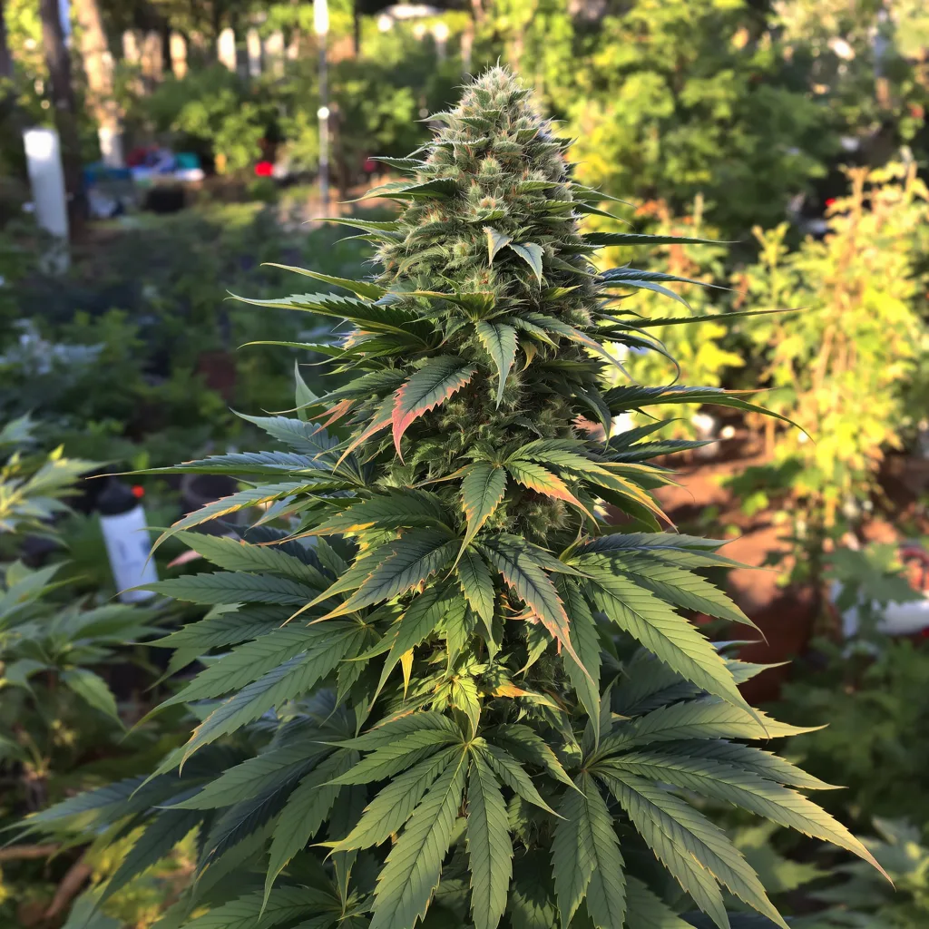 Fucking Incredible 66% indica / 34% sativa flower with visible trichomes