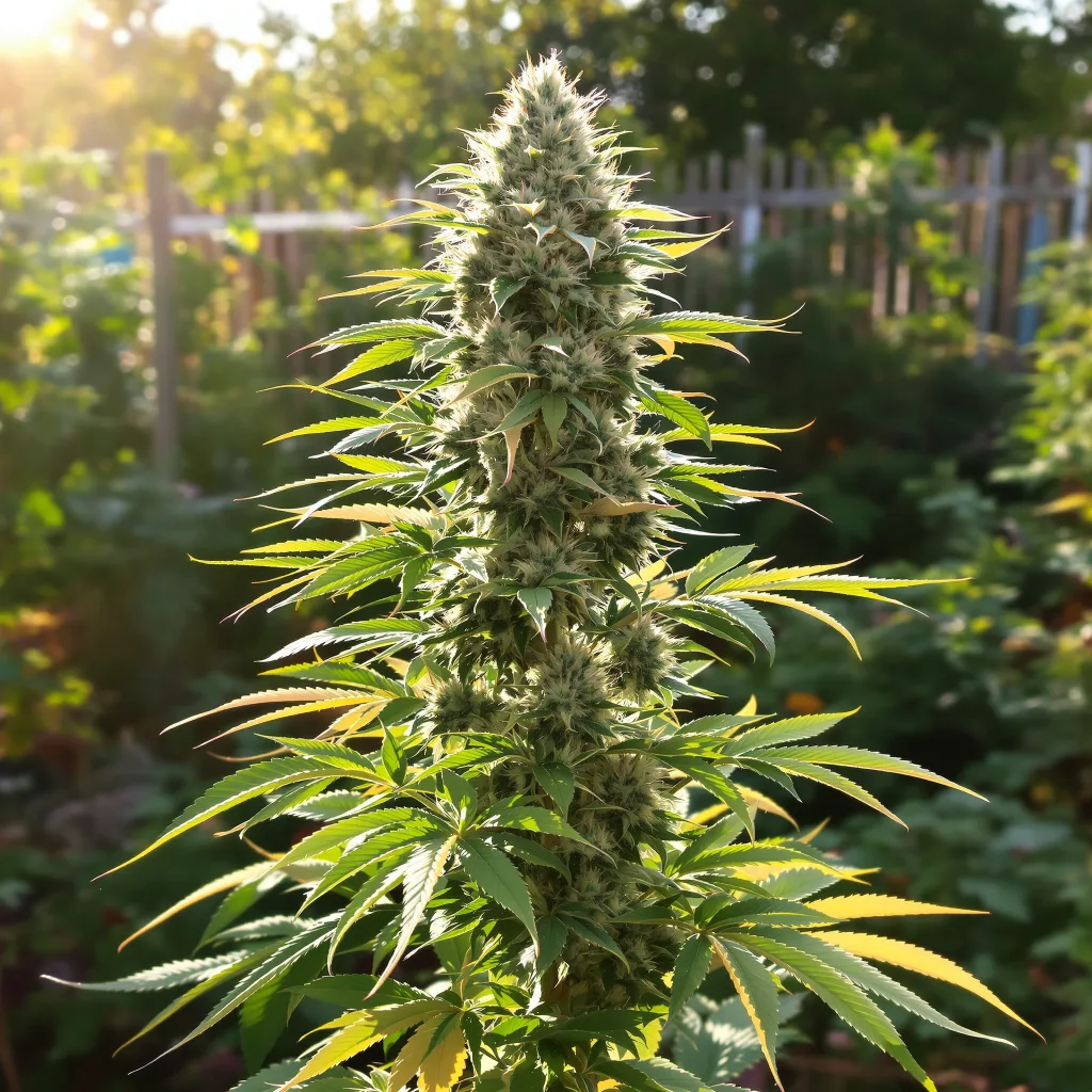 Future 45% indica / 55% sativa flower with visible trichomes