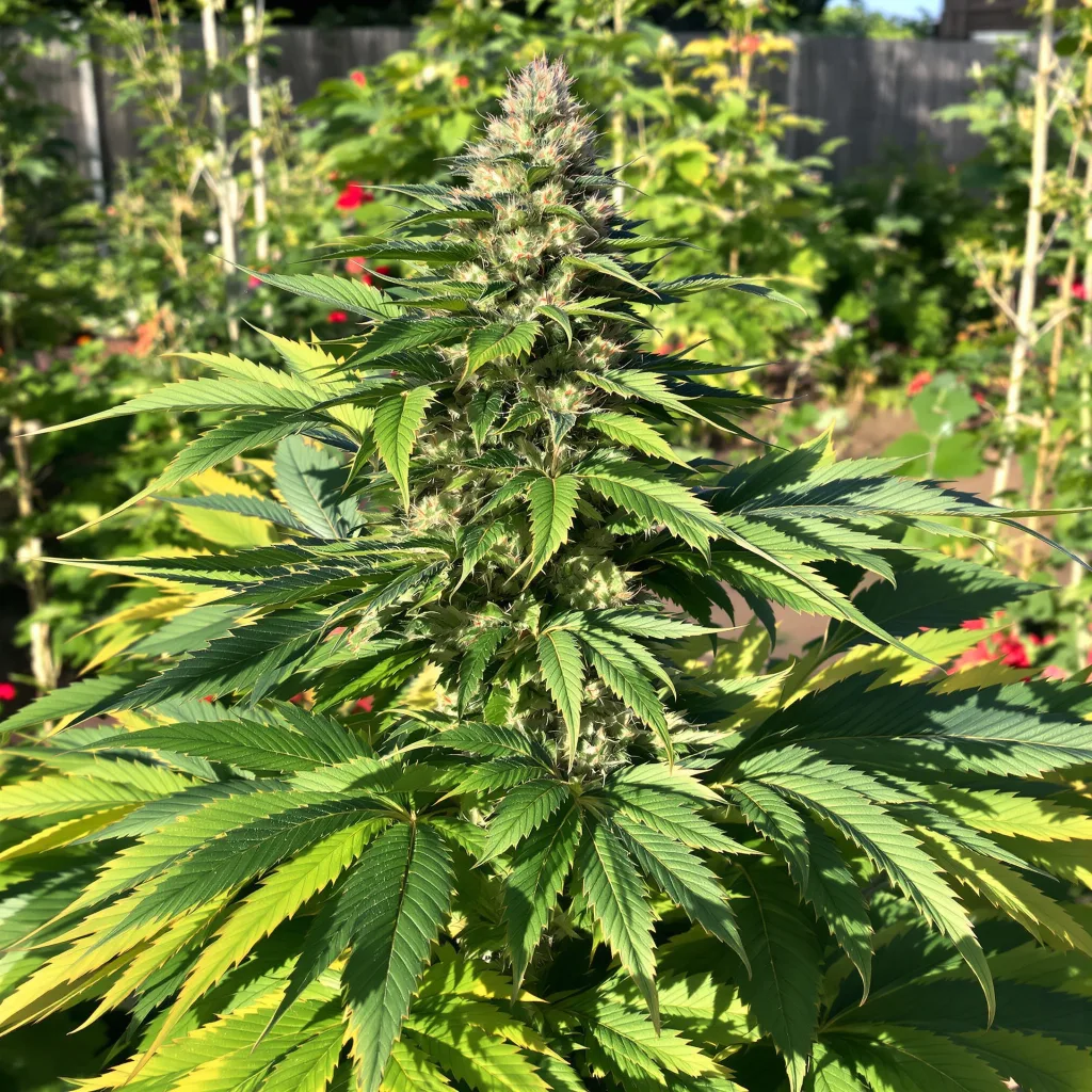 G13 85% indica / 15% sativa flower with visible trichomes