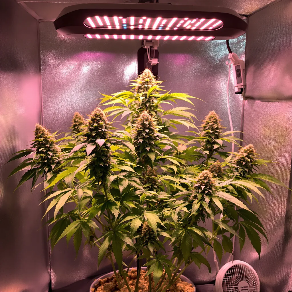 G13 Widow 65% indica / 35% sativa flower with visible trichomes