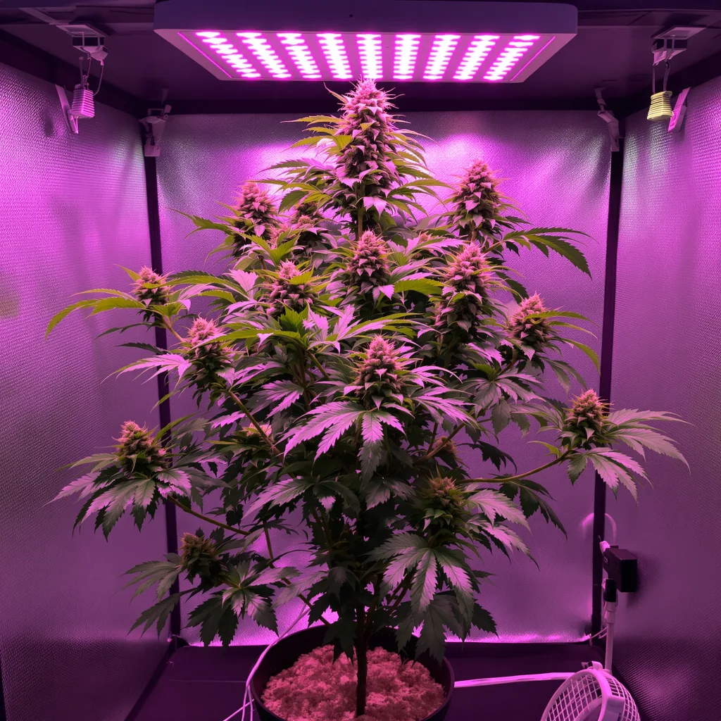 G13 Widow 65% indica / 35% sativa flower with visible trichomes
