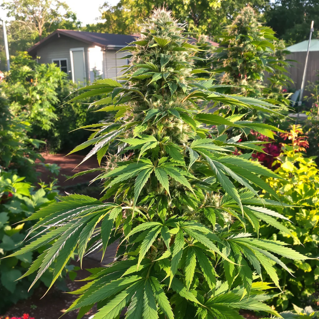 G13 Widow 65% indica / 35% sativa flower with visible trichomes