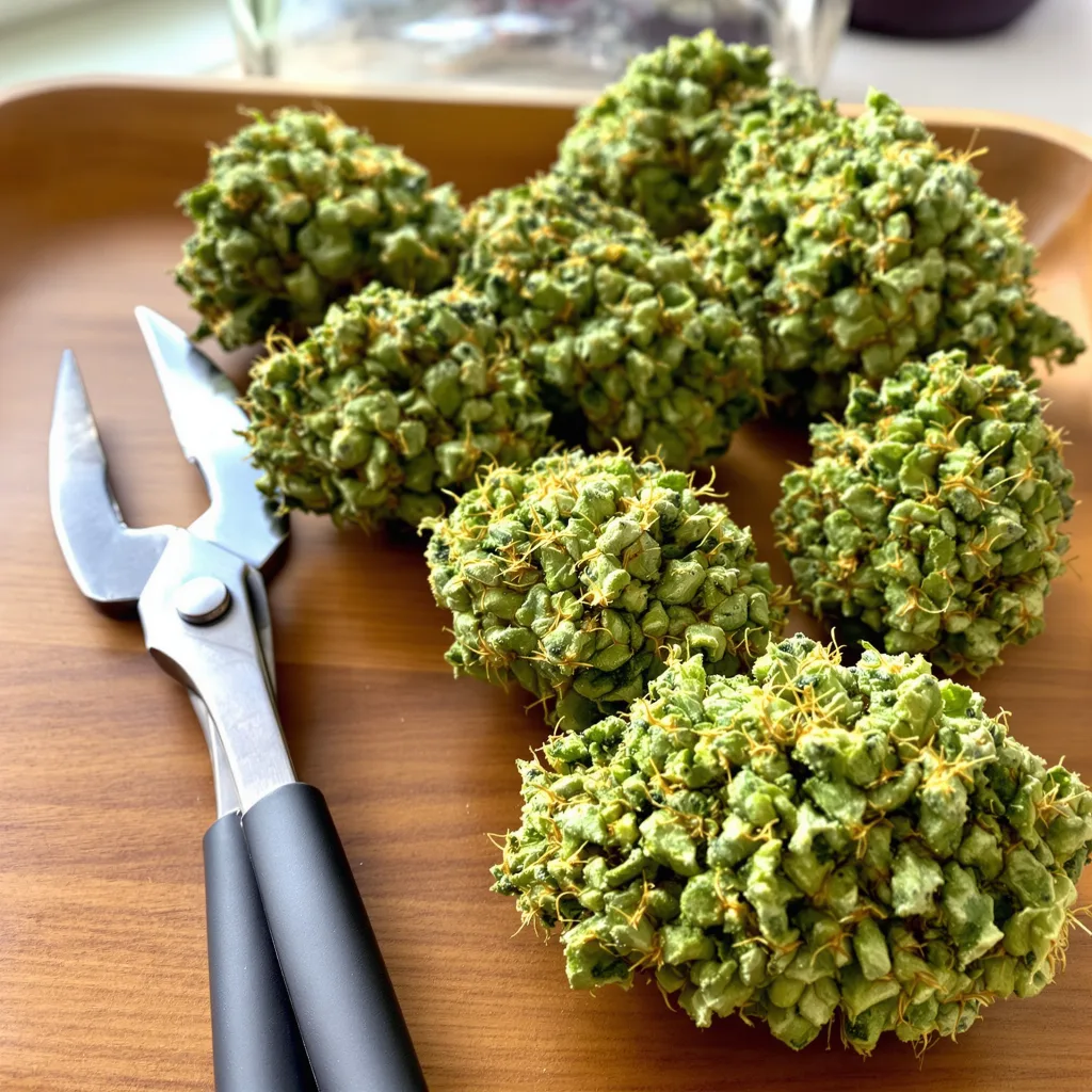 Galactic Jack 20% indica / 80% sativa flower with visible trichomes