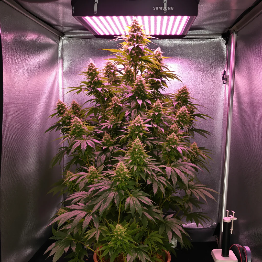 Galactic Jack 20% indica / 80% sativa flower with visible trichomes