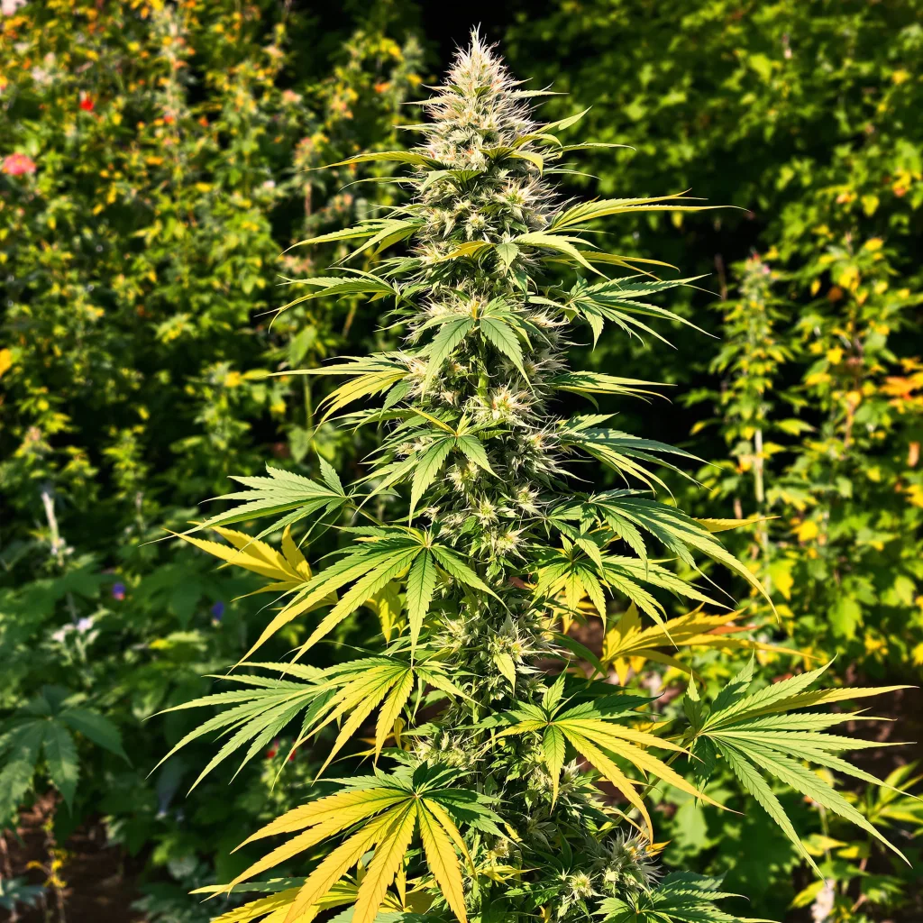Galactic Jack 20% indica / 80% sativa flower with visible trichomes