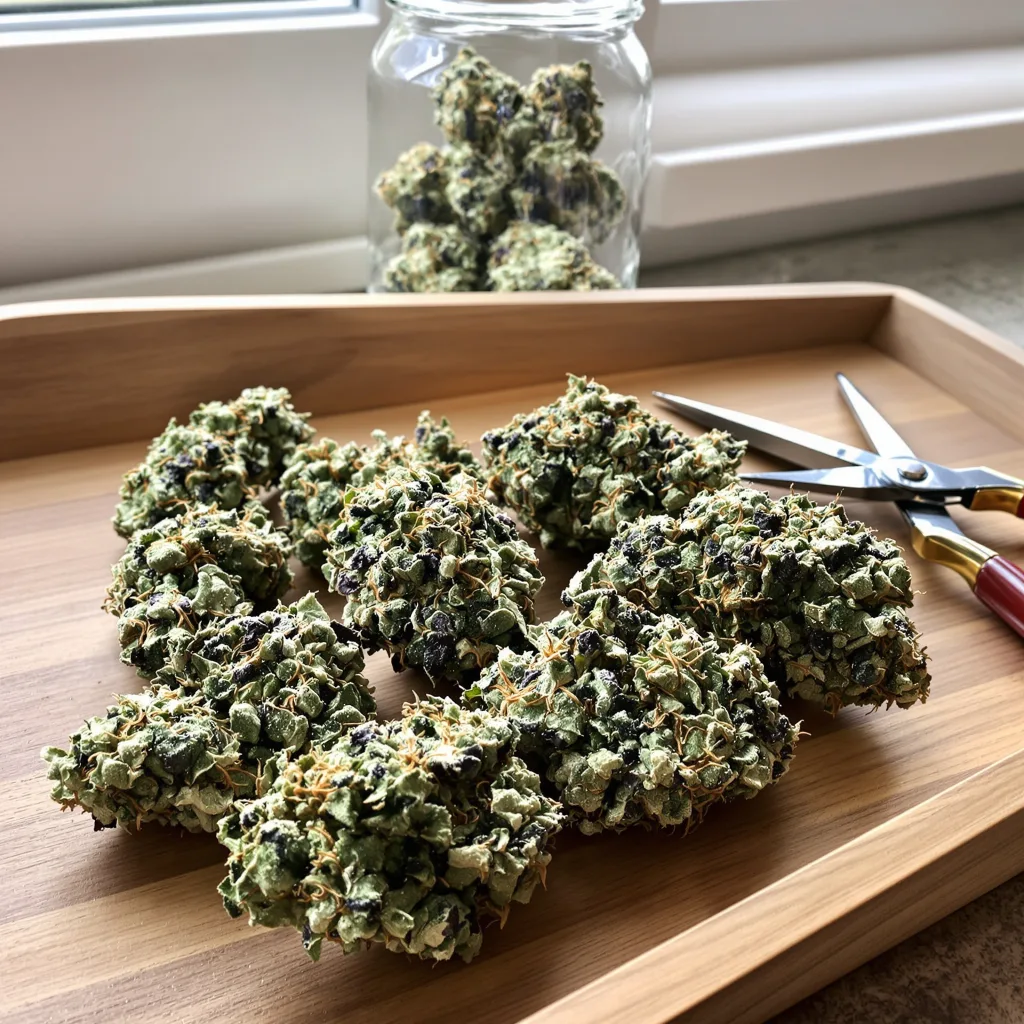 Game Changer 60% indica / 40% sativa flower with visible trichomes