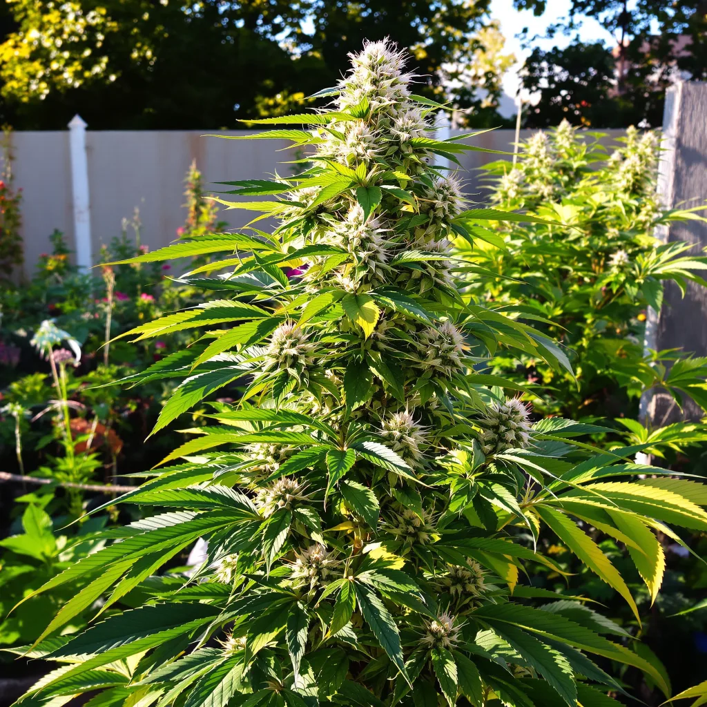 Game Changer 60% indica / 40% sativa flower with visible trichomes