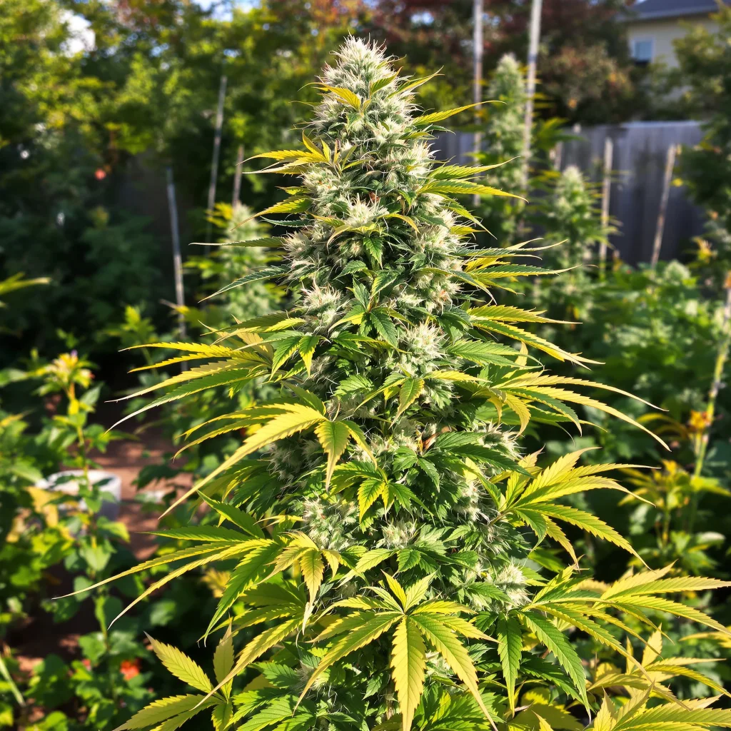 Gatekeeper OG 57% indica / 43% sativa flower with visible trichomes
