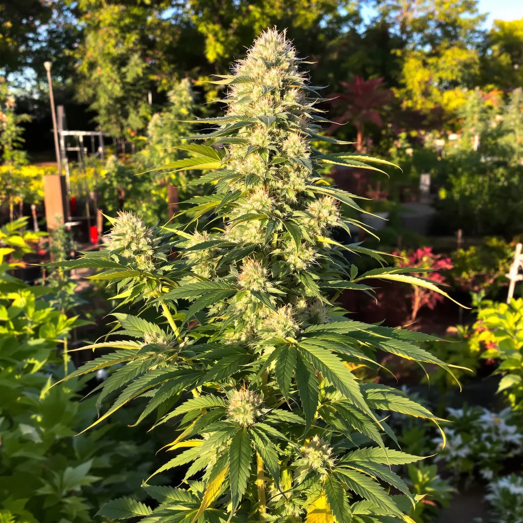 Gatekeeper OG 57% indica / 43% sativa flower with visible trichomes