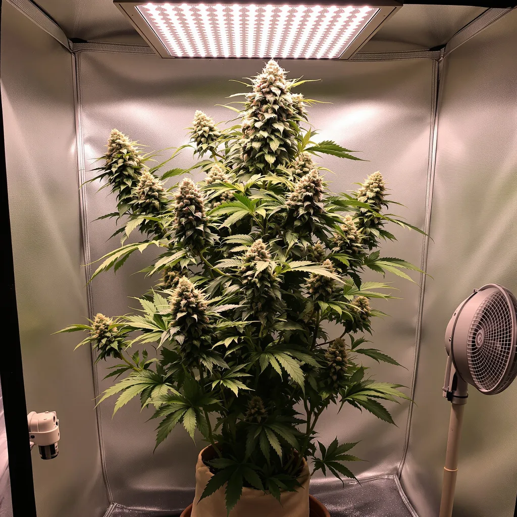 Gelato 38% indica / 62% sativa flower with visible trichomes