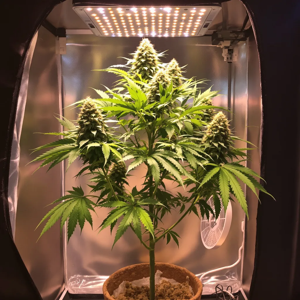 Glass Apple 42% indica / 58% sativa flower with visible trichomes