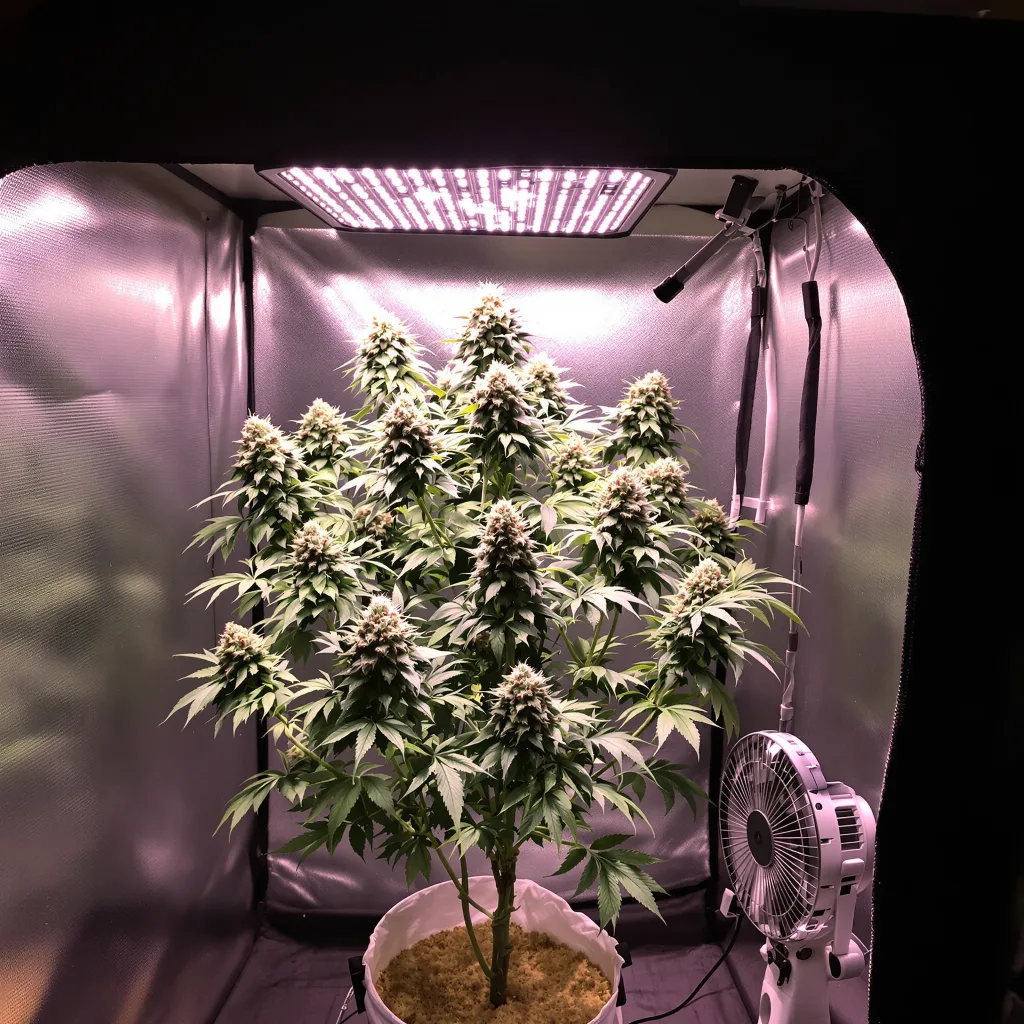 Glass Slipper 50% indica / 65% sativa flower with visible trichomes