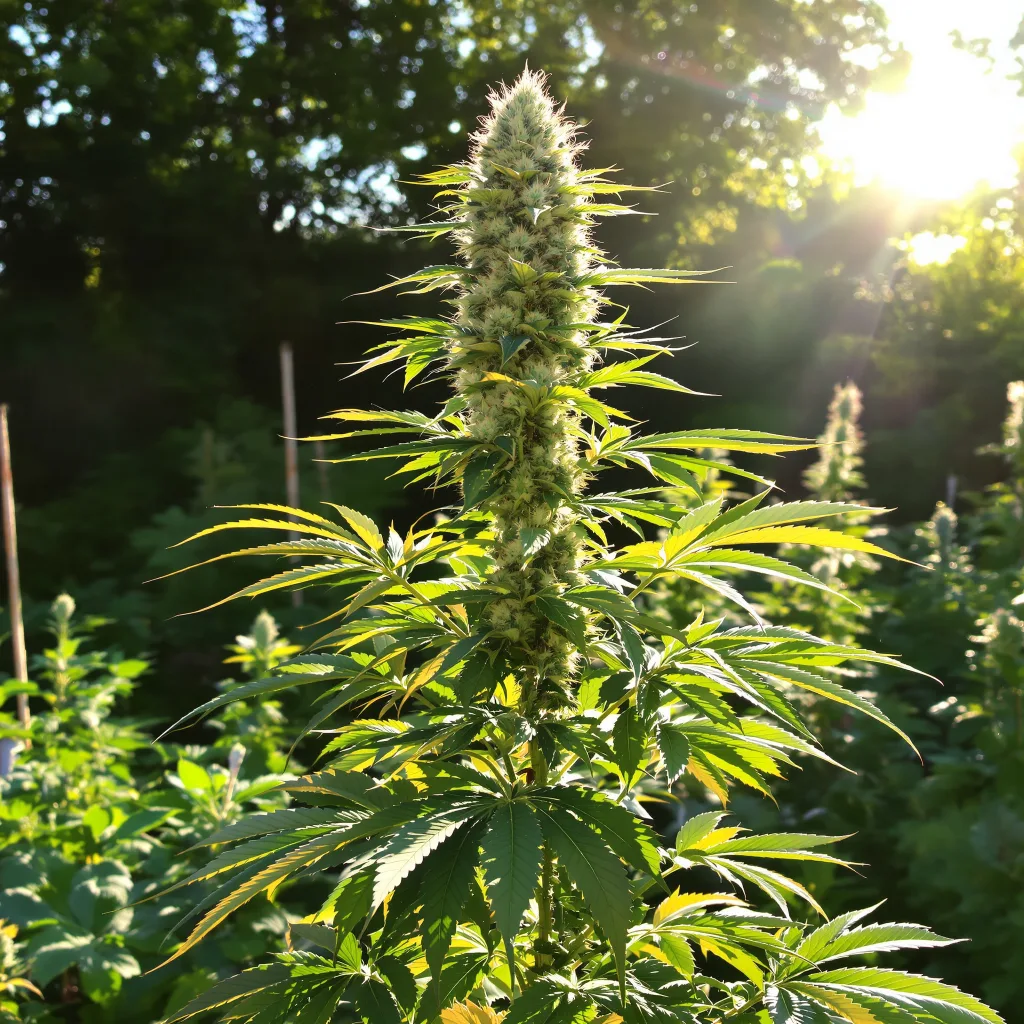 Glass Slipper 50% indica / 65% sativa flower with visible trichomes