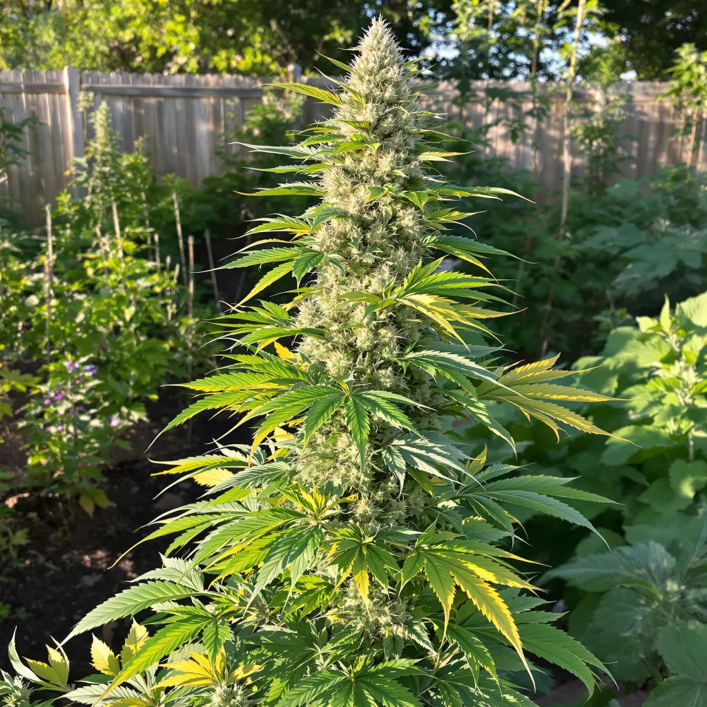 Gobbstopper 35% indica / 65% sativa flower with visible trichomes