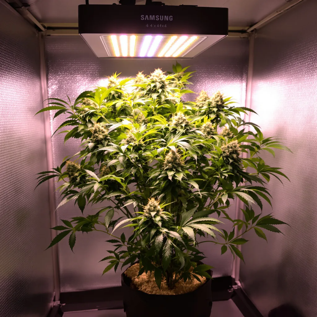 Gold Leaf 88% indica / 12% sativa flower with visible trichomes