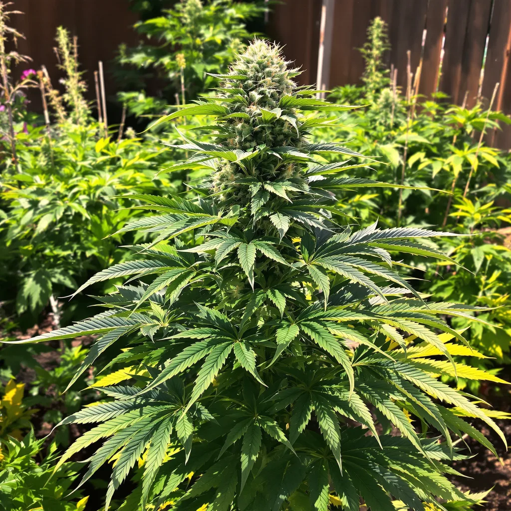 Gorilla Biscuit 67% indica / 33% sativa flower with visible trichomes
