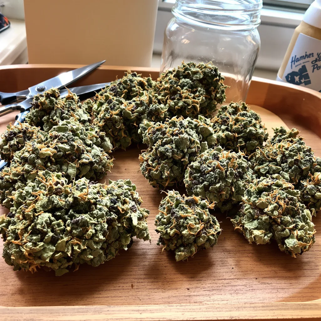 Gorilla Cookies 88% indica / 12% sativa flower with visible trichomes