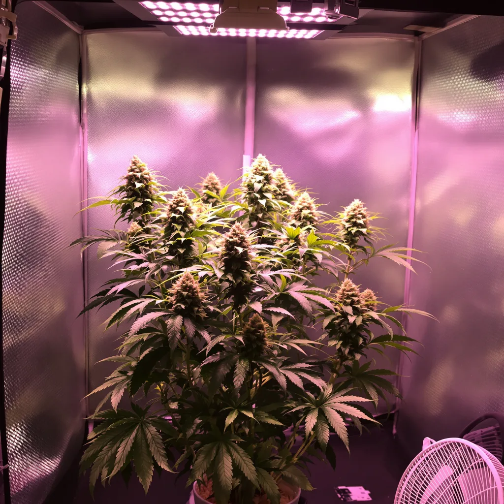 Gorilla Cookies 88% indica / 12% sativa flower with visible trichomes