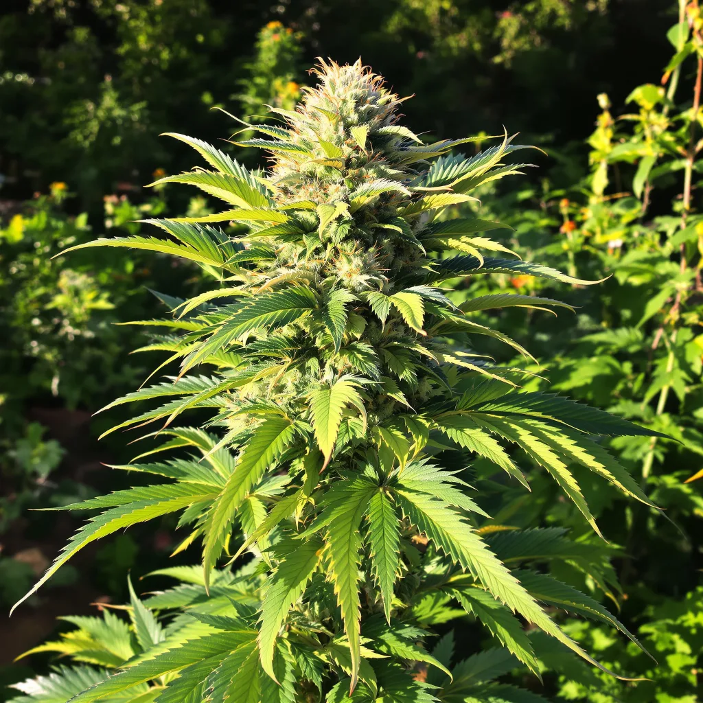 Grape Ape 68% indica / 32% sativa flower with visible trichomes