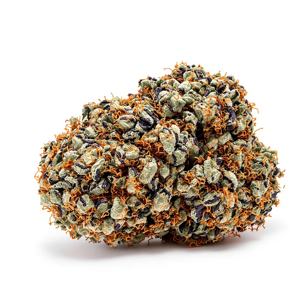 Grape Ape cannabis plant in flowering stage — 90-130 cm feminised