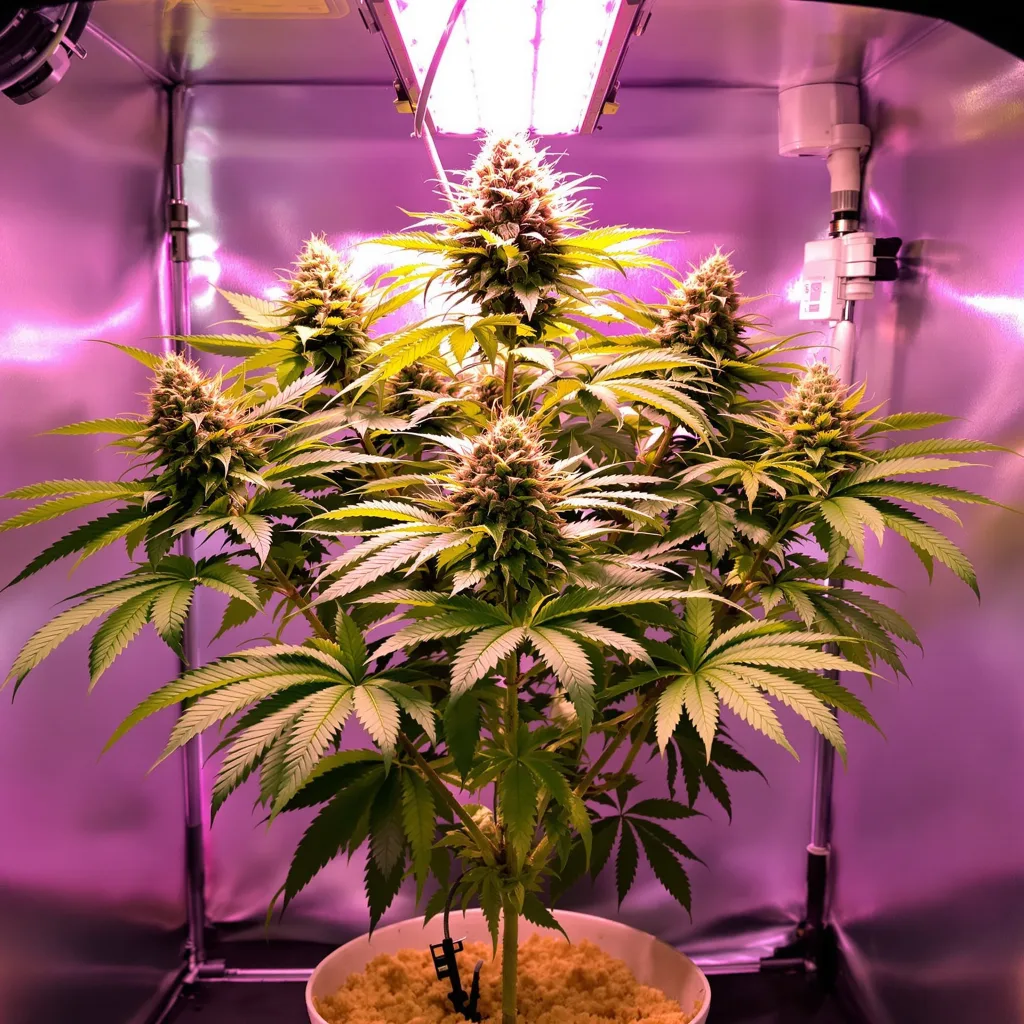 Grape Cookies 71% indica / 29% sativa flower with visible trichomes