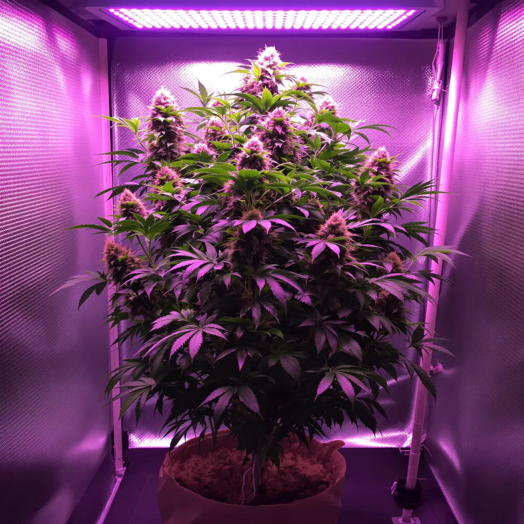Grape Cookies 71% indica / 29% sativa flower with visible trichomes