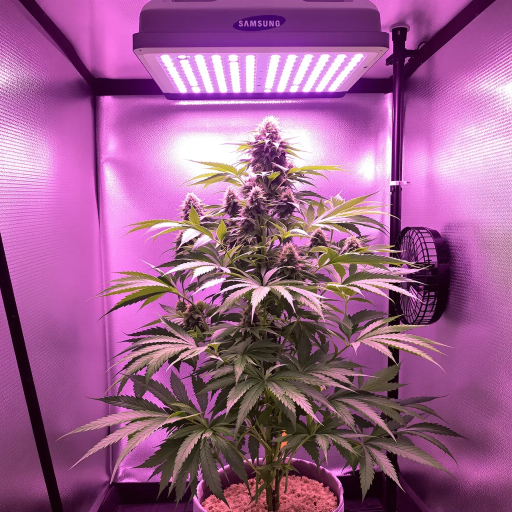 Grape Drink 89% indica / 11% sativa flower with visible trichomes