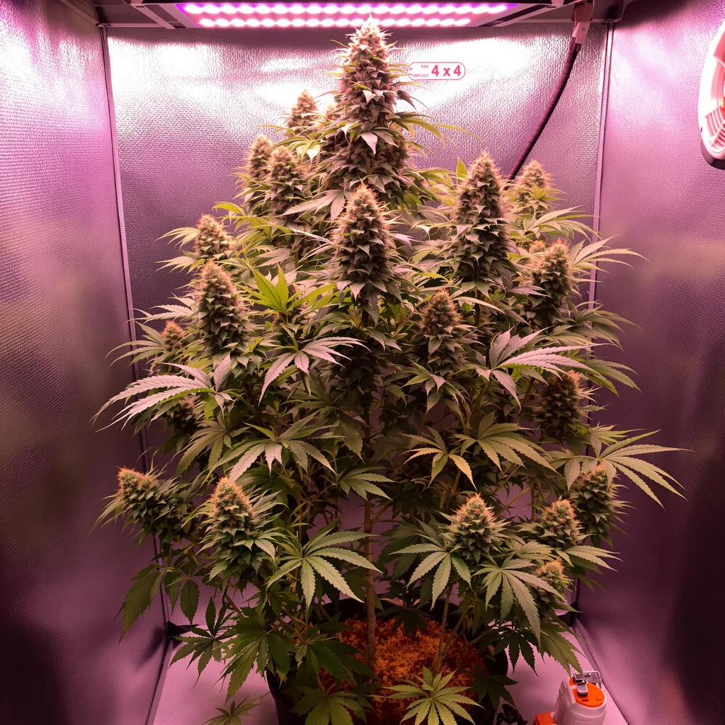 Grape Gas 60% indica / 40% sativa flower with visible trichomes