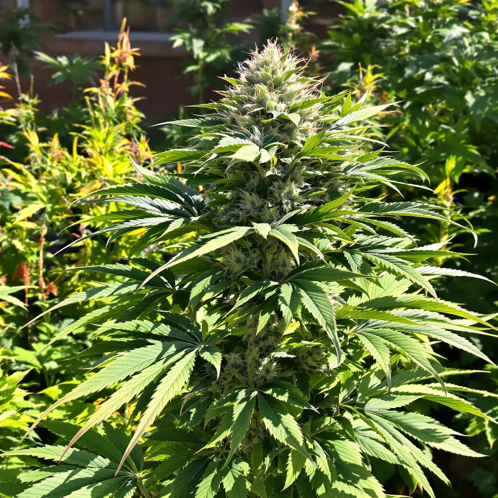Grape Inferno 79% indica / 21% sativa flower with visible trichomes