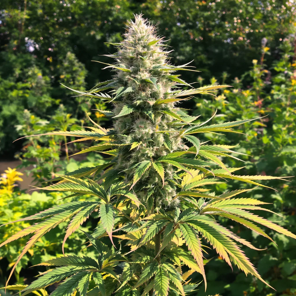 Grape Kush 40% indica / 60% sativa flower with visible trichomes