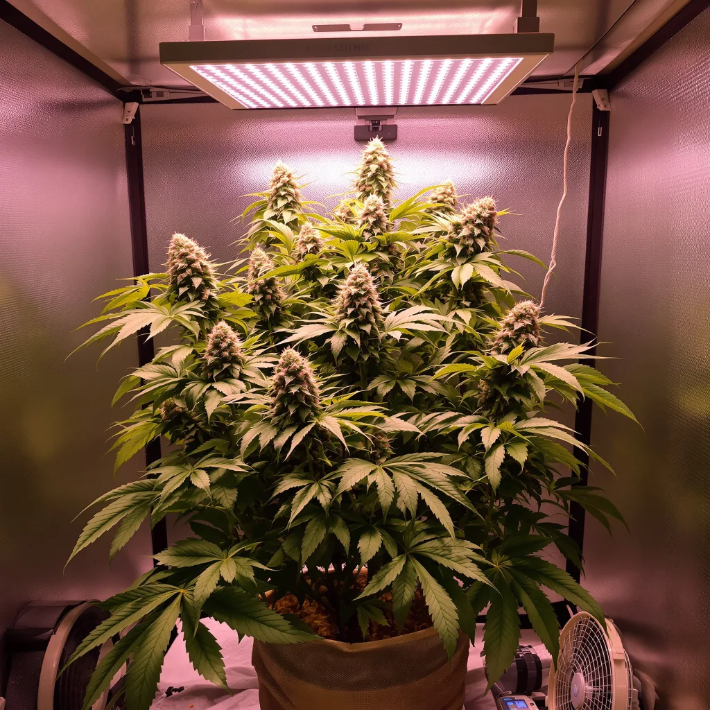 Grape OX 71% indica / 29% sativa flower with visible trichomes