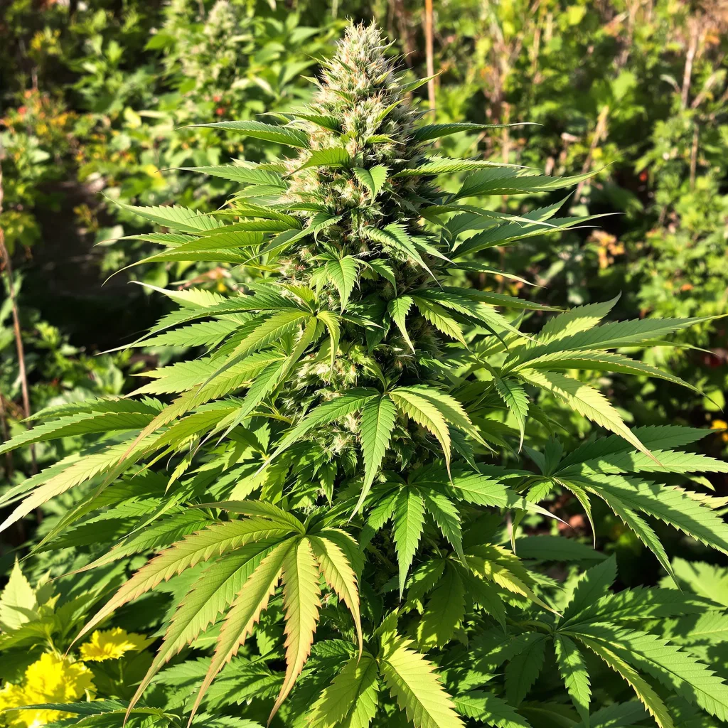 Grape OX 71% indica / 29% sativa flower with visible trichomes