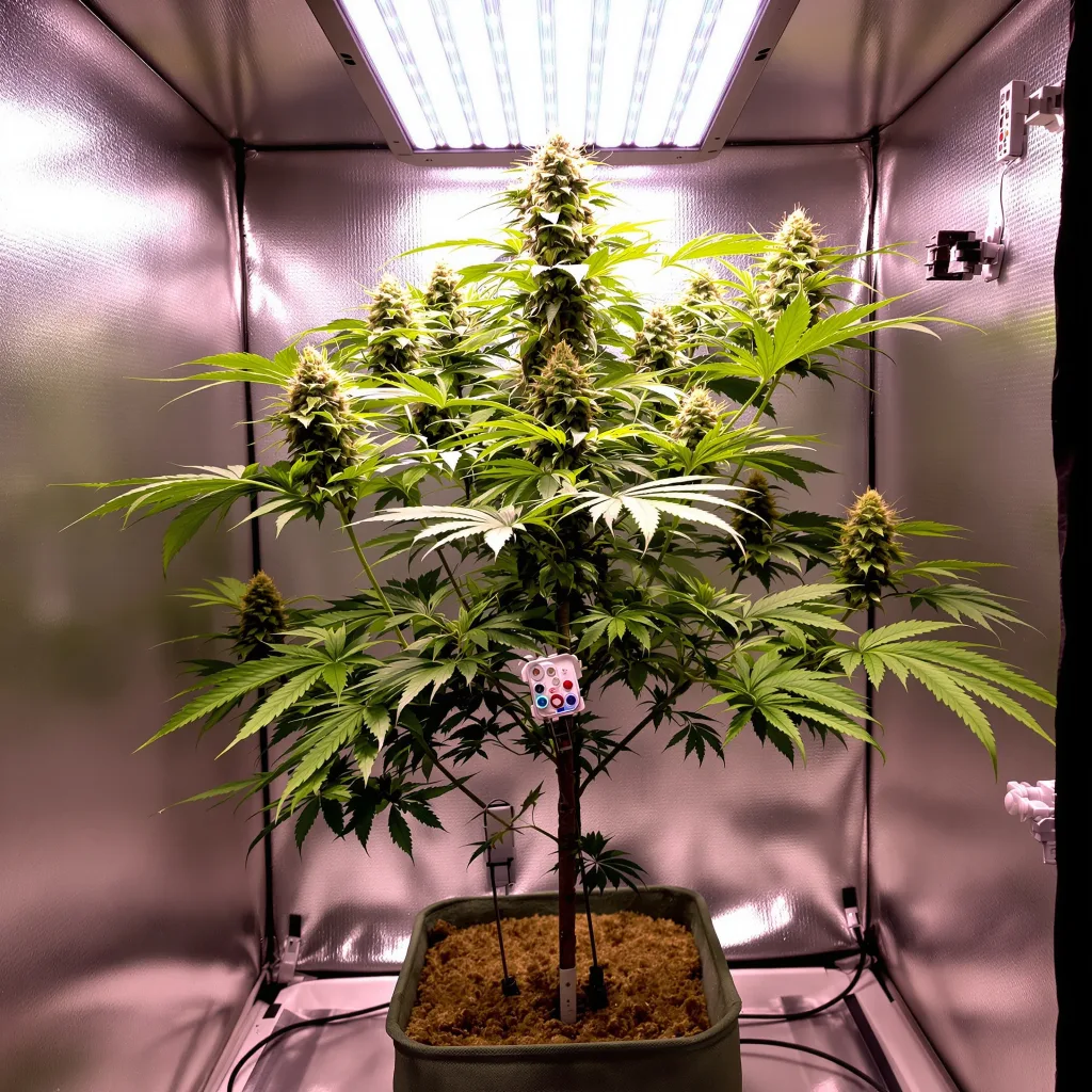 Grape Skunk 88% indica / 12% sativa flower with visible trichomes