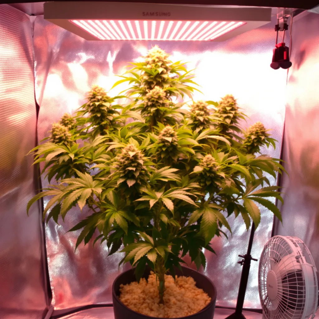 Grape Skunk 88% indica / 12% sativa flower with visible trichomes