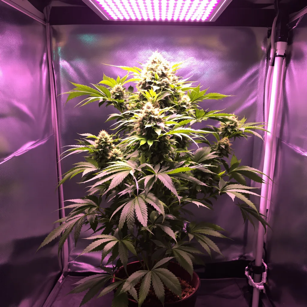 Grape Soda 81% indica / 19% sativa flower with visible trichomes