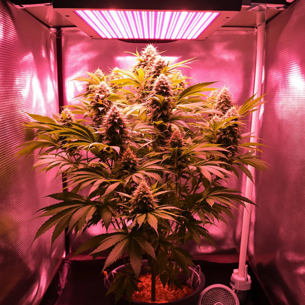 Grape Stomper 75% indica / 25% sativa flower with visible trichomes