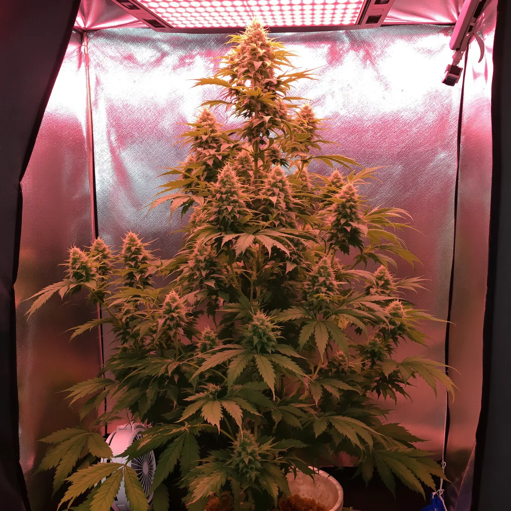 Grapefruit 30% indica / 70% sativa flower with visible trichomes