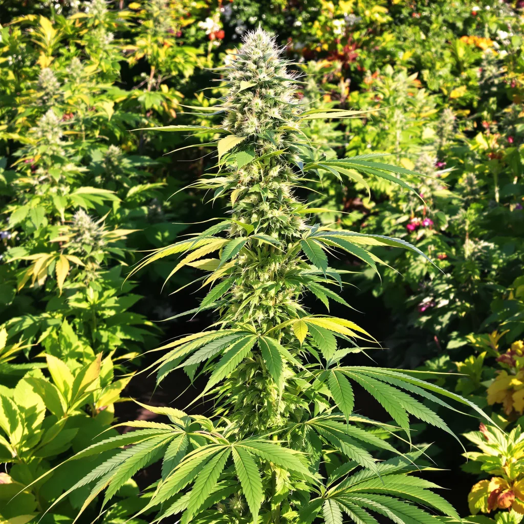 Grapefruit 30% indica / 70% sativa flower with visible trichomes
