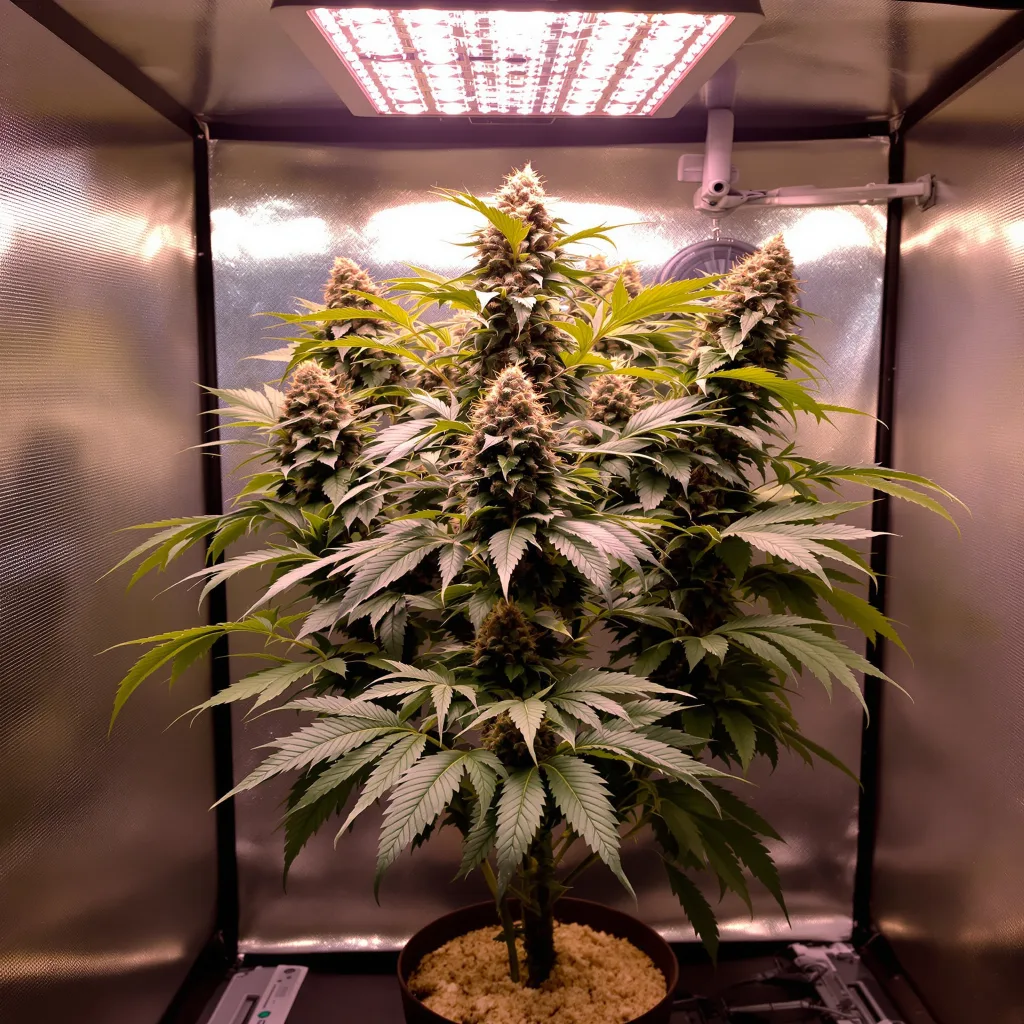Grapefruit Kush 70% indica / 30% sativa flower with visible trichomes