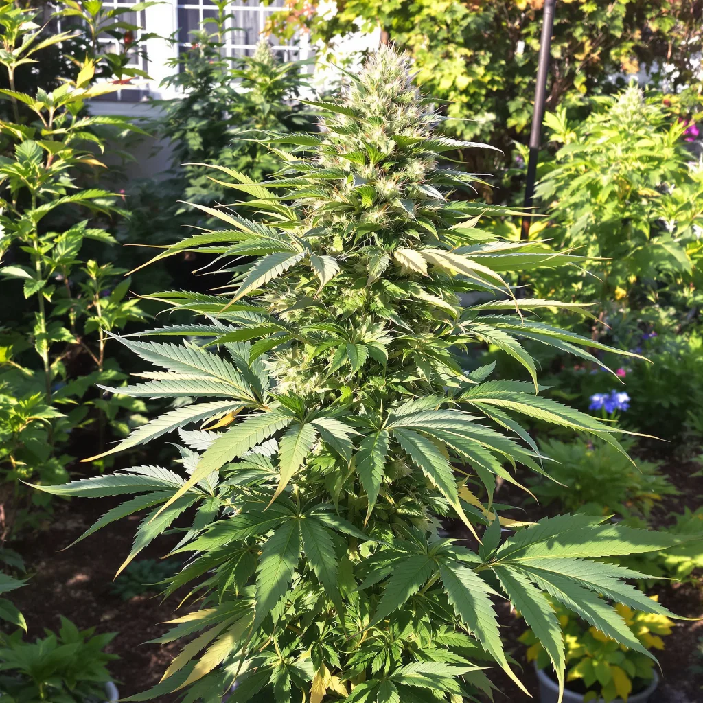 Grapefruit Kush 70% indica / 30% sativa flower with visible trichomes