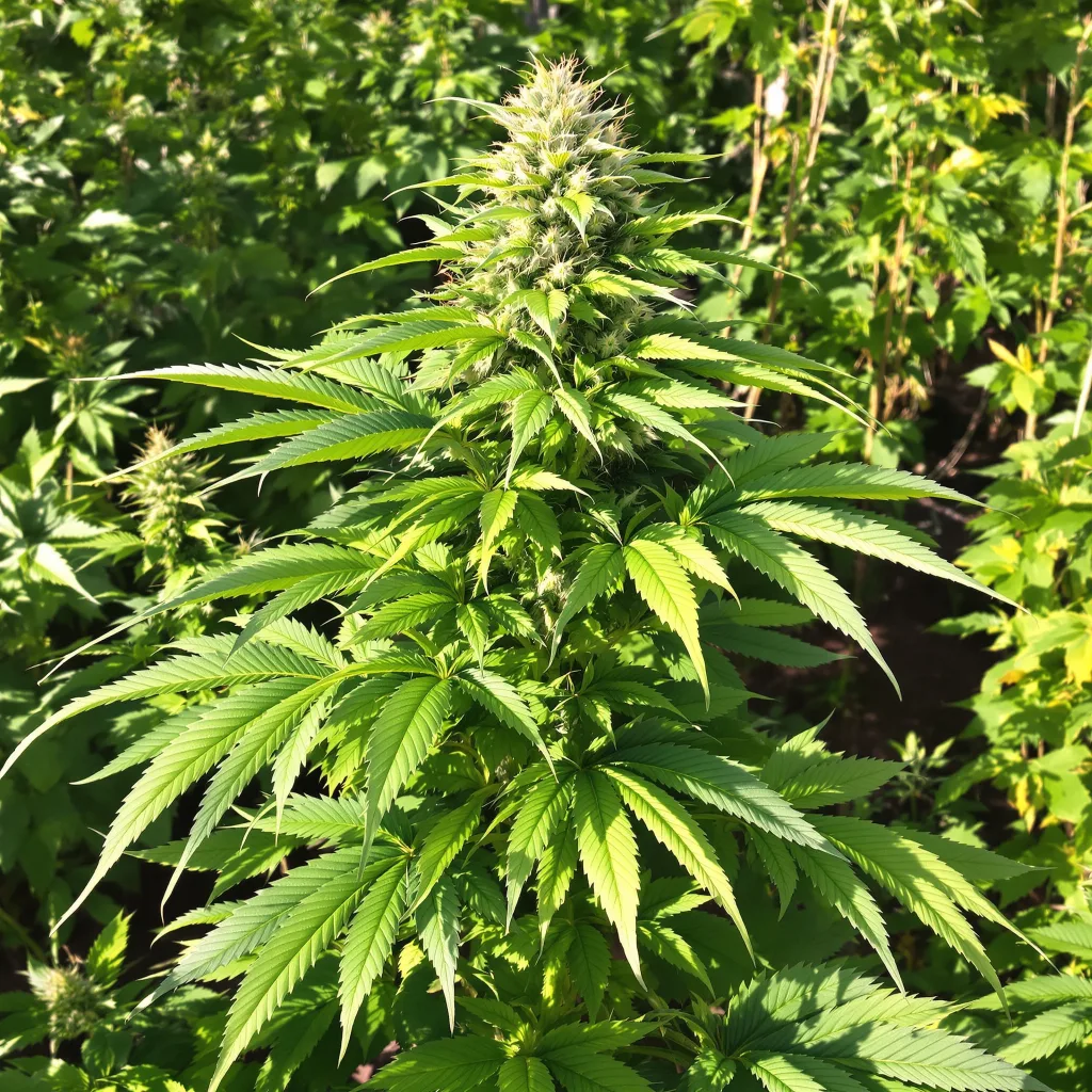 Gravity 75% indica / 25% sativa flower with visible trichomes